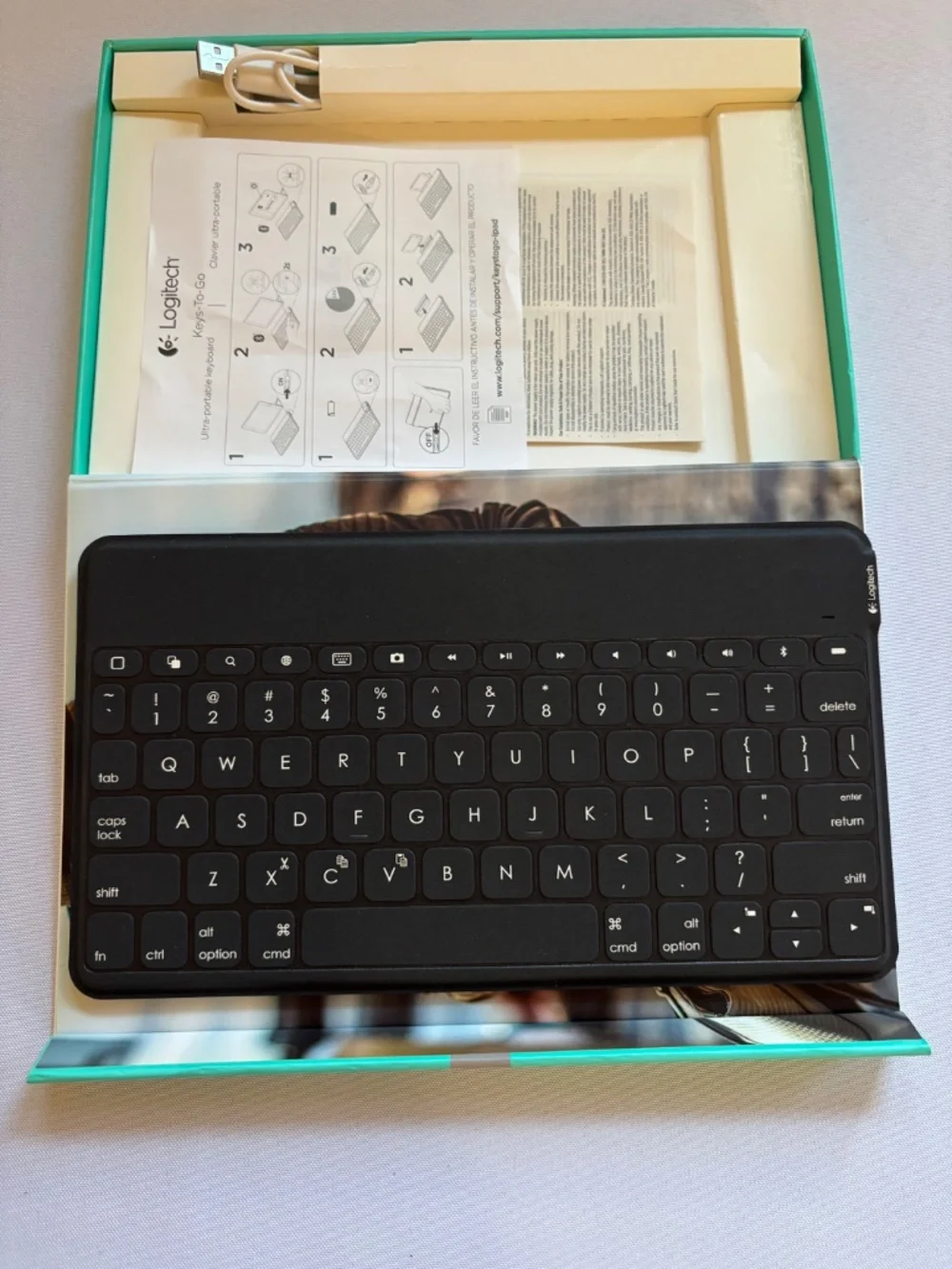 Logitech Keys-To-Go Y-R0052 Ultra-Portable Bluetooth Keyboard – Black